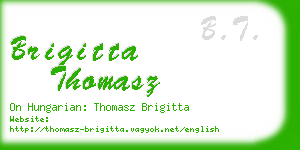 brigitta thomasz business card